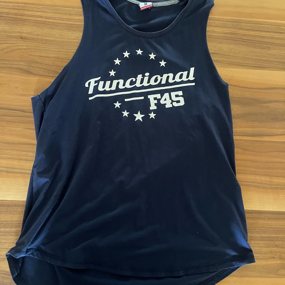 Functional F45 Navy Tank Top